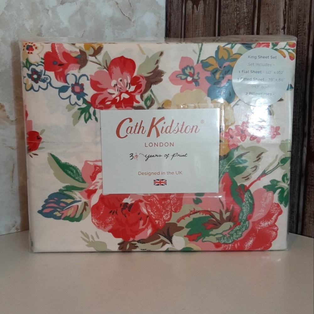 CathKidston London Floral King Sheet Set